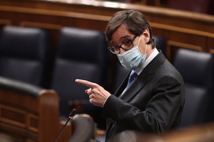 El ministre de Sanitat, Salvador Illa, intervé en la sessió de control al Congrés dels Diputats. Madrid (Espanya), 30 de setembre del 2020.