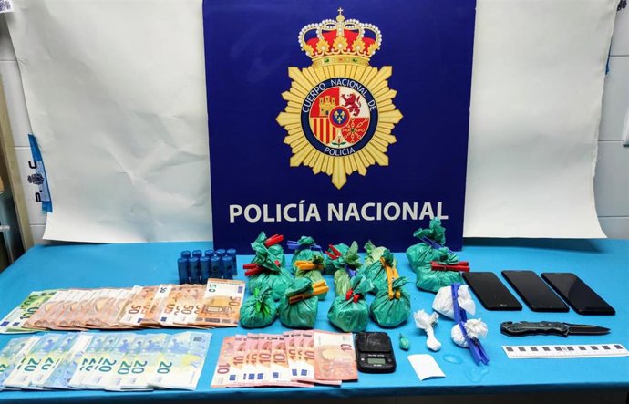 Droga intervenida en una vivienda en El Puerto