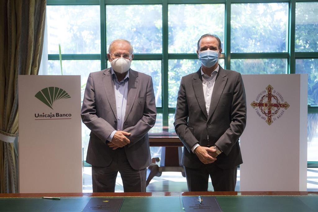 Unicaja Banco renueva su acuerdo con la Agrupación de Cofradías de Málaga y refuerza su apoyo ante la crisis de COVID-19 2 Unicaja Banco renueva su acuerdo con la Agrupación de Cofradías de Málaga y refuerza su apoyo ante la crisis de COVID-19 2