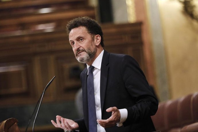 El portavoz adjunto de Ciudadanos en el Congreso de los Diputados, Edmundo Bal, en la tribuna de la Cámara Baja.