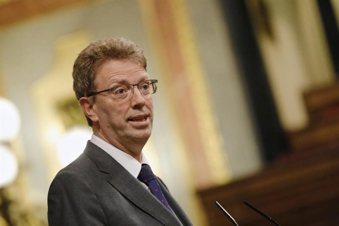 El portavoz económico de Junts en el Congreso, Ferran Bel, en el Pleno