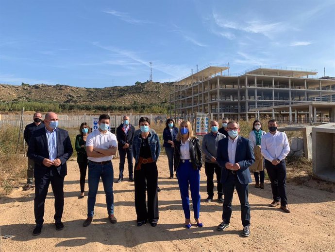 El PP ha visitado las obras del nuevo Hospital de Alcañiz.