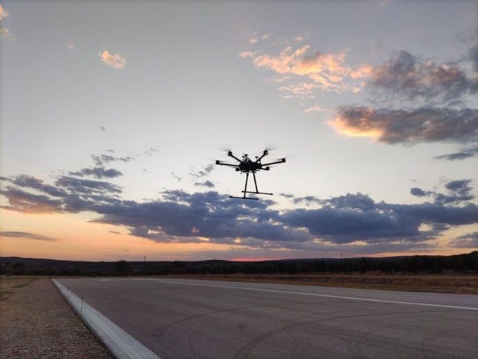 Ensayo con drones en el centro Atlas de Villacarrillo