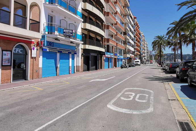 Pla general del passeig marítim de Lloret de Mar el 30 de setembre de 2020 (Horitzontal)