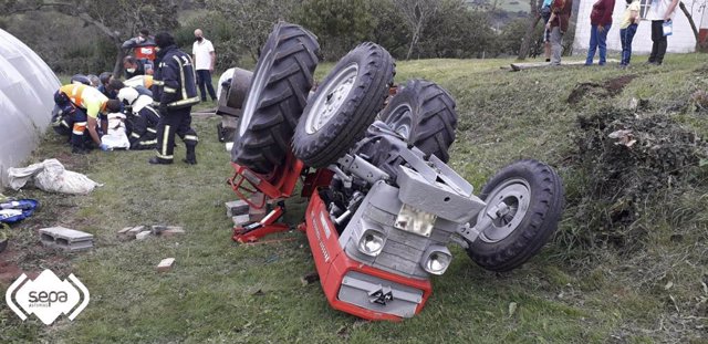 Accidente de tractor