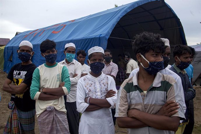 Comunidad Rrohingya asentada en el municipio de Lhokseumawe, en el oeste de la isla de Sumatra, Indonesia.