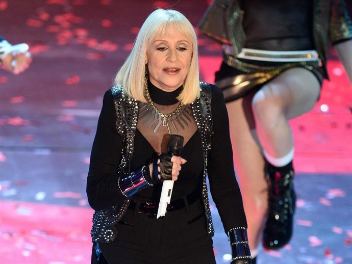 Raffaella Carra attends opening night of the 64th Festival di Sanremo 2014 at Teatro Ariston