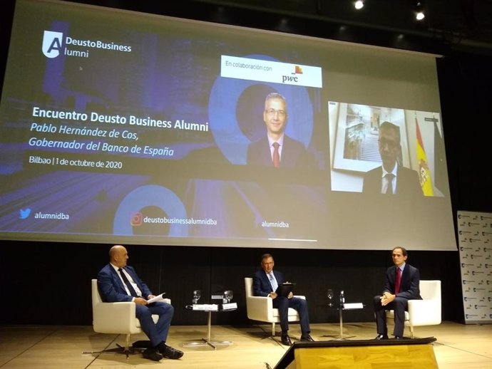 Encuentro Deusto Business Alumni con Pablo Hernández de Cos, gobernador del Banco de España.