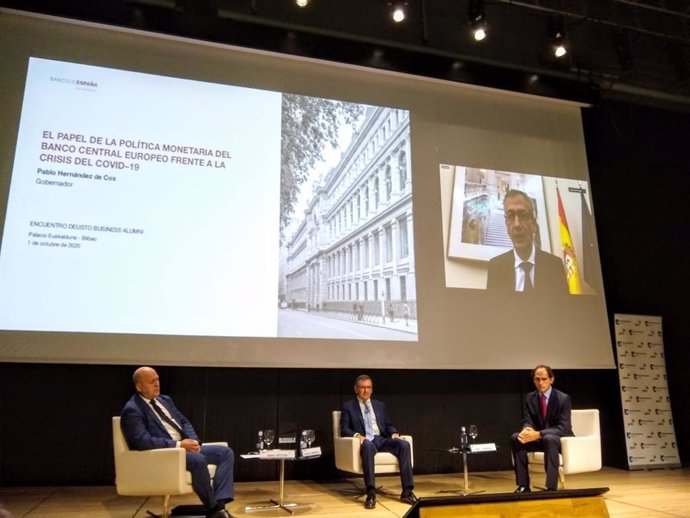 Encuentro Deusto Business Alumni con el gobernador del Banco de España, Pablo Hernández de Cos.