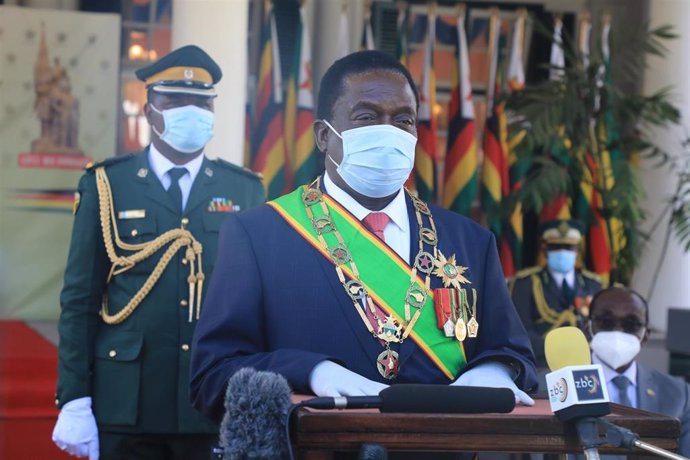 El presidente de Zimbabue, Emerson Mnangagwa.