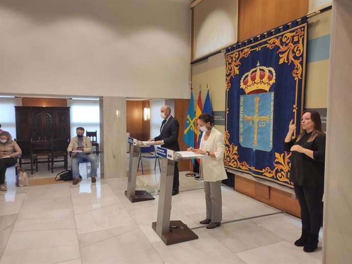 Rueda de prensa tras la reunión del Consejo de Gobierno del Principado de Asturias