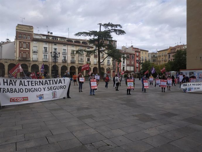 Concentración CCOO LA RIOJA
