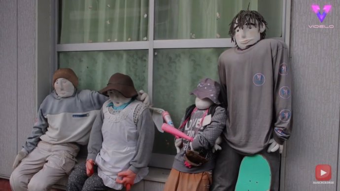 En la aldea de Nagoro, Japón, la mayoría de la población son muñecos, no personas
