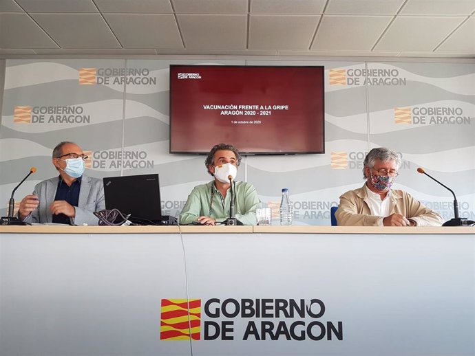 Presentación de la campaña de vacunación frente a la gripe en Aragón.