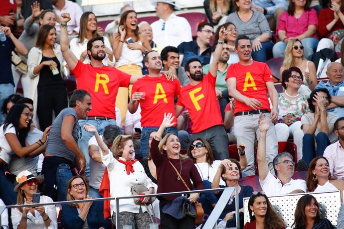 Aficionados de Rafael Nadal durante el Mutua Madrid Open de 2019