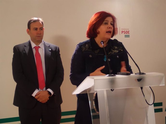 La diputada del PSOE en el Congreso por Granada Elvira Ramón, junto al diputado José Antonio Rodríguez Salas, en imagen de archivo