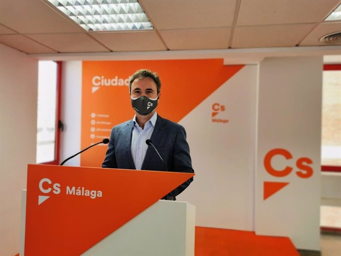 El diputado andaluz de Ciudadanos y responsable de Comunicación de la formación en Andalucía, Guillermo Díaz.