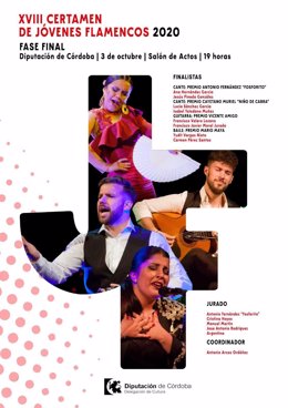 Cartel de la final del XVIII Certamen de Jóvenes Flamencos