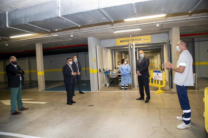 Sanidad habilita un punto rápido de toma de muestras para la Covid-19 en el Estadio Gran Canaria Arena