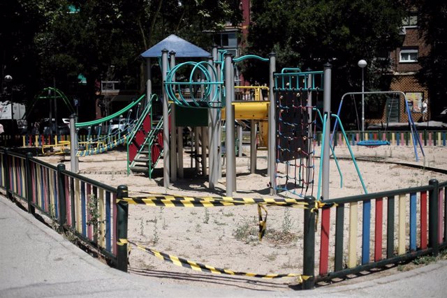 Parque infantil en Madrid (España), a 22 de junio de 2020