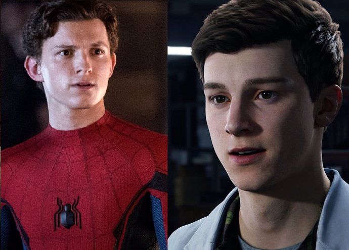 Tom Holland y el Peter Parker en Spider-Man PS5
