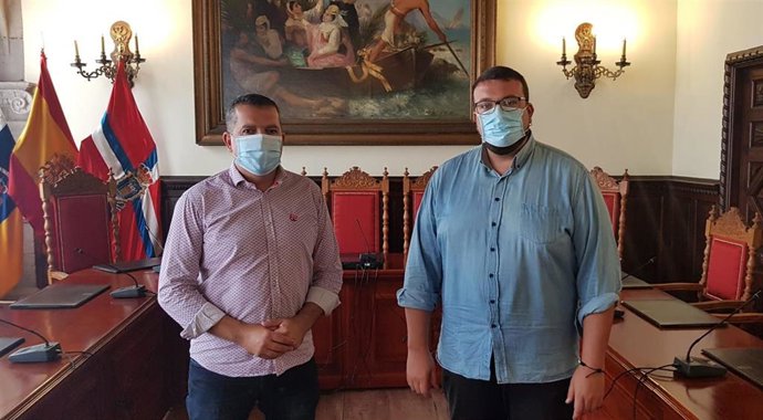 El alcalde de Santa Cruz de La Palma, Juan José Cabrera, y el primer teniente de alcalde, Juan José Neris