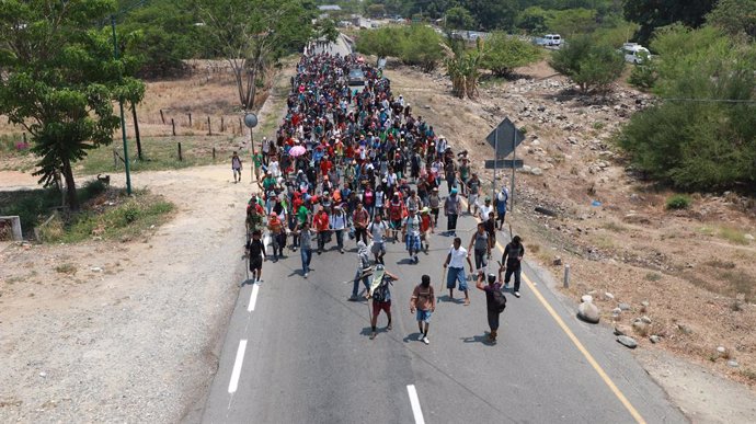 Migrants from Central America detained in Mexico