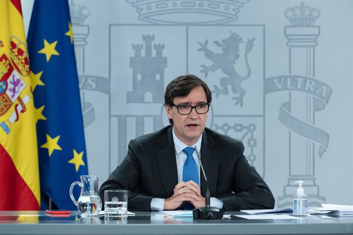 El ministro de Sanidad, Salvador Illa, ofrece una rueda de prensa telemática tras la reunión del Consejo Interterritorial del Sistema Nacional de Salud (CISNS)