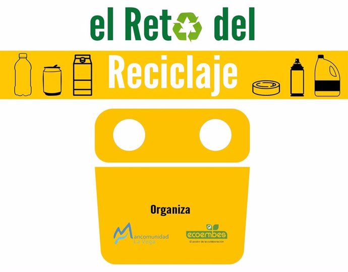 Cartel del 'Reto del reciclaje' de la Mancomunidad de La Vega