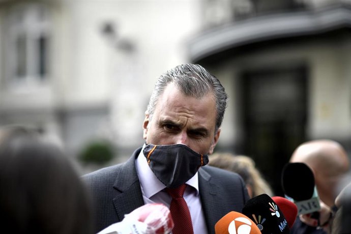 Imagen de recurso del secretario general de Vox, Javier Ortega Smith, en Madrid (España), a 16 de septiembre.