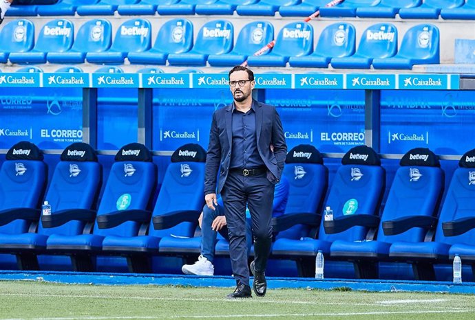 José Bordalás durante un partido del Getafe
