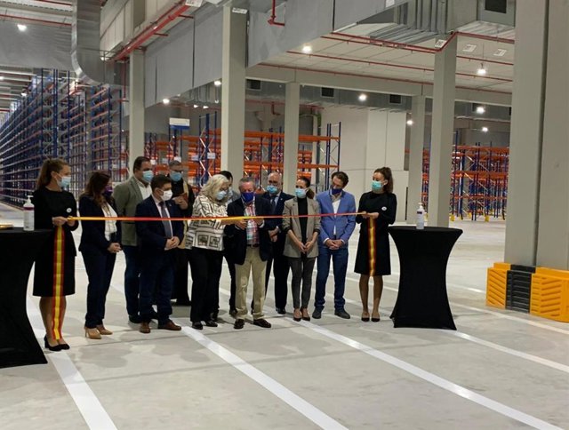 Francisco Reyes, en la inauguración del centro logístico del Grupo Bonilla