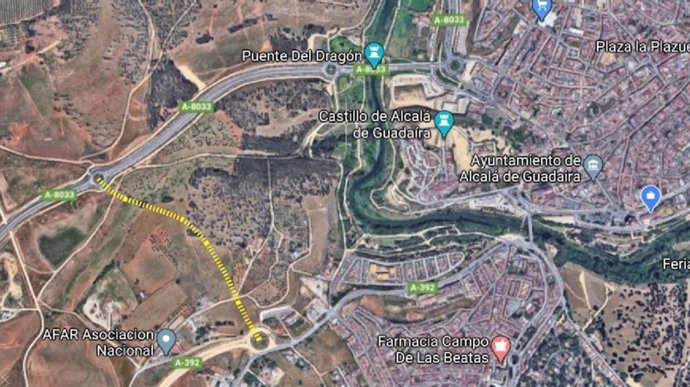 Sevilla.- El Ayuntamiento de Alcalá aprueba las expropiaciones para el nuevo vial entre el puente del Dragón y la A-392