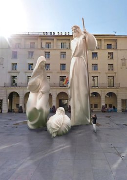 El Estilo Del Belén Monumental Se Basa En El Modernismo Alicantino De Principios Del Siglo Xx Y Toma Como Referente A Los Escultores Vicente Y Daniel Bañuls