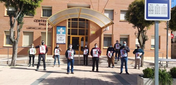 Concentración en Belorado (Burgos) en defensa de la Sanidad Rural.