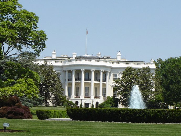 La seu de la Presidncia dels Estats Units, la Casa Blanca, a Washington