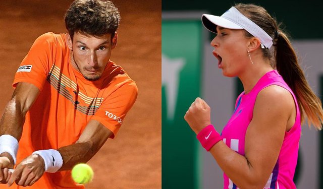 Pablo Carreño y Paula Badosa, en octavos de final de Roland Garros