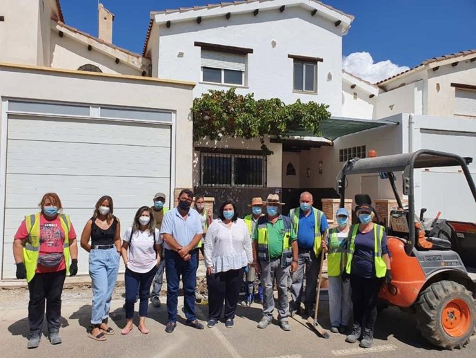 Beneficiarios del PFEA en Fiñana (Almería)