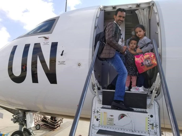 Vuelo de traslado de heridos a Yemen