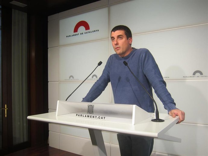 El diputado de la CUP en el Parlament Quim Arrufat 