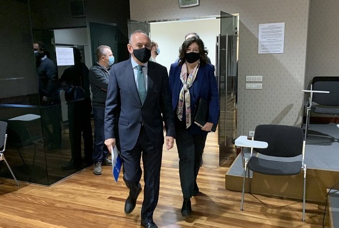 El diputado general de Álava, Ramiro González, en las juntas generales de Álava