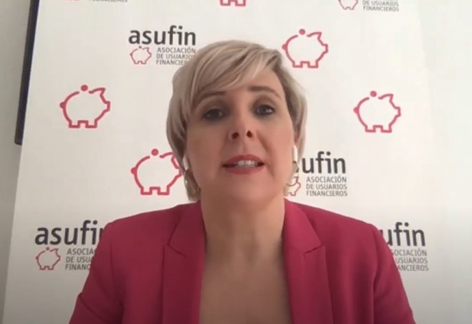 La presidenta  de Asufin, Patricia Suárez. 