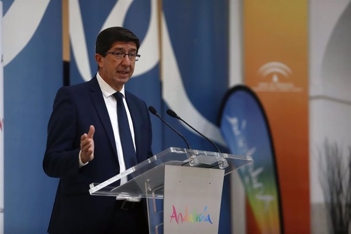 El vicepresidente de la Junta de Andalucía y consejero de Turismo, Regeneración, Justicia y Administración Local, Juan Marín