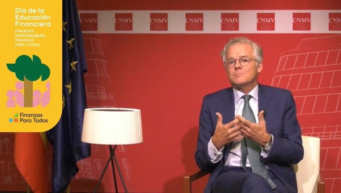 El presidente de la CNMV, Sebastián Albella, en el Día de la Educación Financiera.