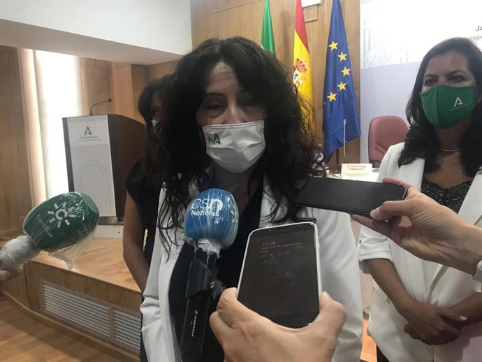 La consejera de Igualdad, Rocío Ruiz, en Huelva.