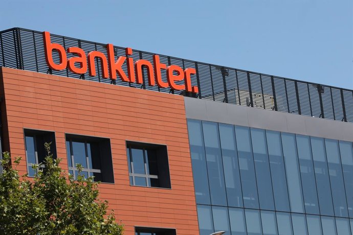 Fachada de la empresa Bankinter ubicada en Madrid, (España).