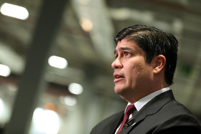 El presidente de la República de Costa Rica, Carlos Alvarado Quesada