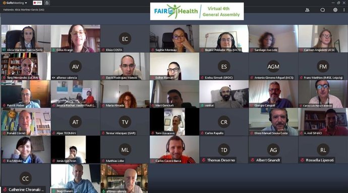 Reunión del proyecto de investigación e innovación europeo FAIR4Health, coordinado por el Hospital Virgen del Rocío de Sevilla.