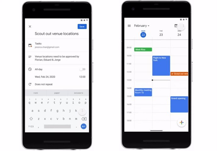 El Calendario de Google ya permite crear tareas desde su 'app' para móviles