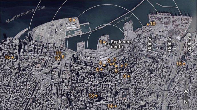 La explosión de Beirut, entre las mayores no atómicas de la historia
